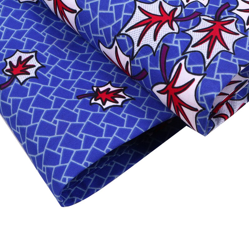 ghana afrikansk voksprint stoff tissu voks polyester voks ankara stoff