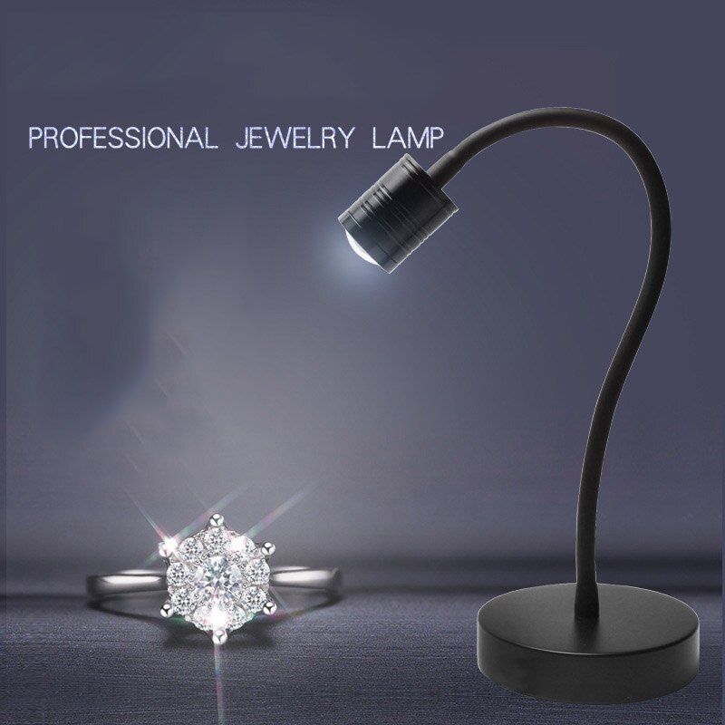 USB Power Led spotlight flexible tube cabinet lamp jewelry showcase switch lamp 3 Level Dimming counter Desk Table Lamp