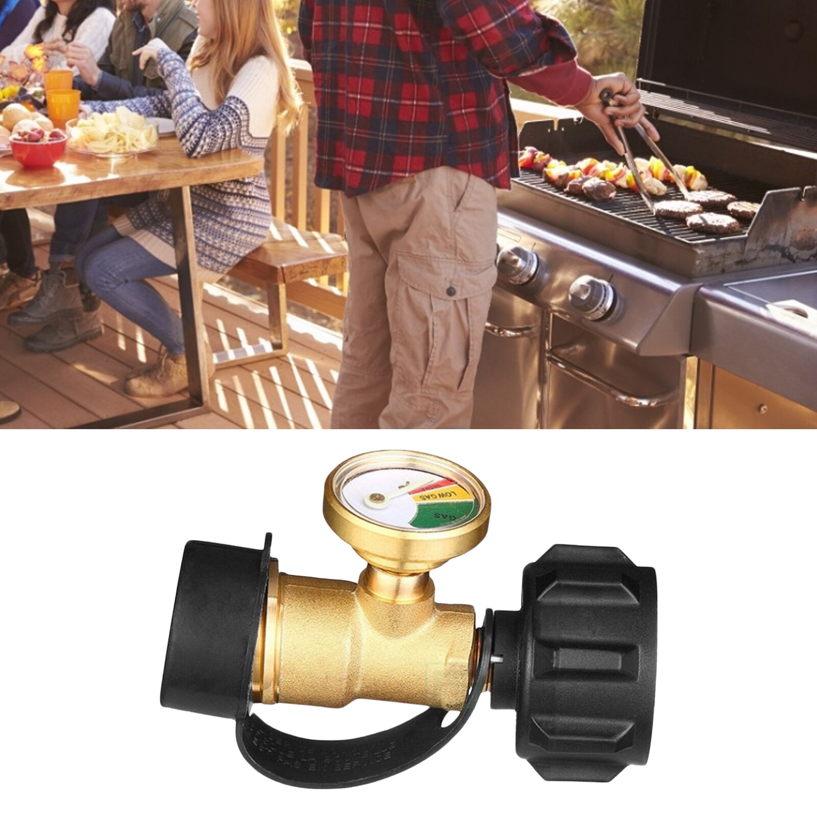 POL Propane Gas Gauge Table QCC1 BBQ Pressure Valve Propane Tank Pressure Test Instrument Tools Accurate Propane Meter