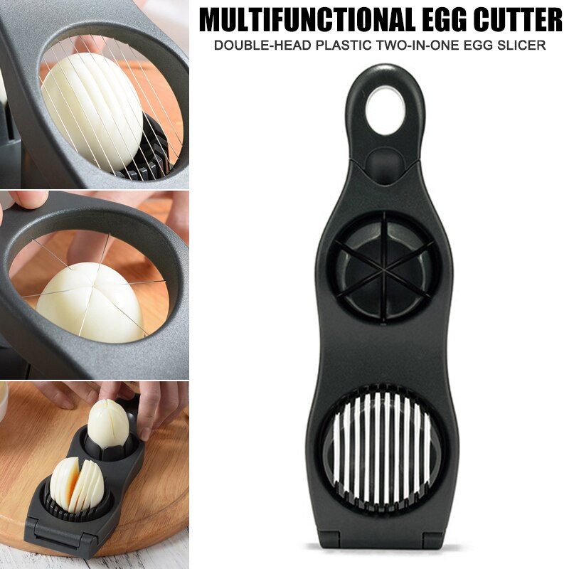 2 In 1 Rvs Ei Snijmachines Voor Kook Eieren Ei Cutter Splitter Verdelers Keuken Gadgets LKS99