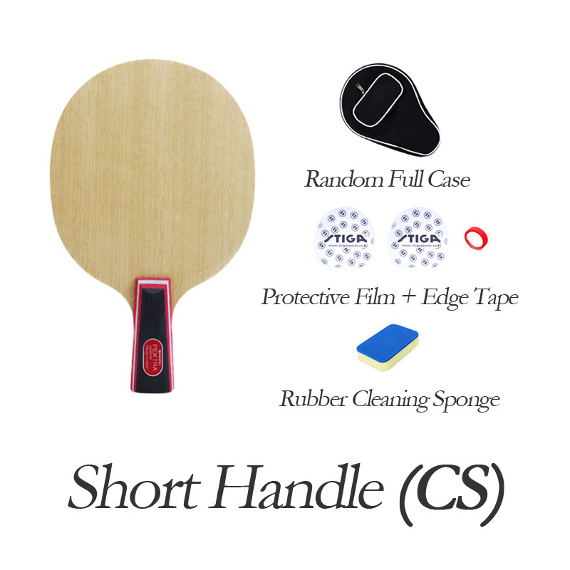Original SANWEI FEXTRA 7 Tischtennisschläger (7-lagiges Holz) FEXTRA Schläger Klingeln-Pong-Schlägerpaddel: Licht Grau