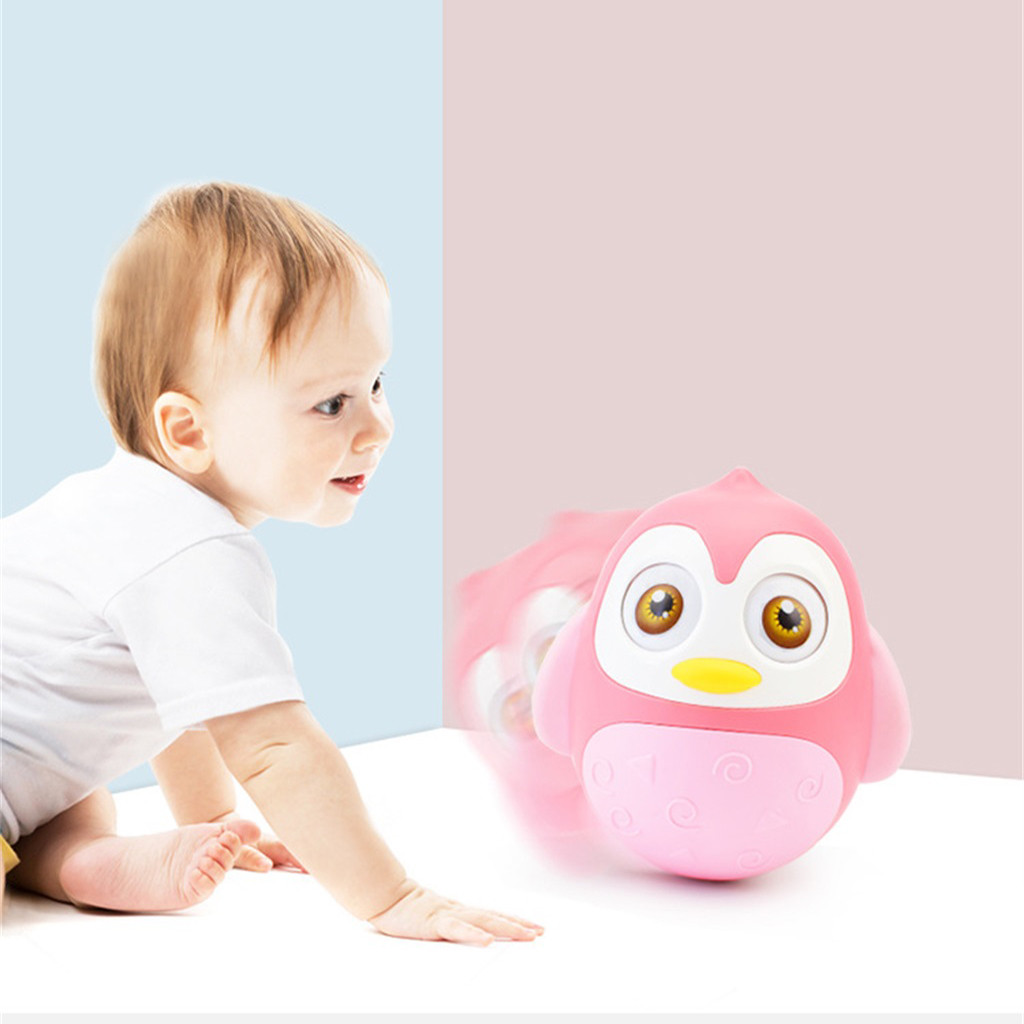 Kindje Tumbler Speelgoed Met Ring Bell Sound Peuter Musical Wobble Vroege Onderwijs Speelgoed Voor Baby Jongens Meisjes Kinderen Kids Toy # C