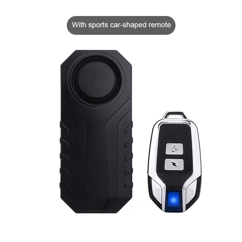 Bike Alarm with Remote Adjustable Volume 113dB Wireless Anti-Theft Vibration Security MTB Bicycle Motorcycle Alarm Motion Sensor: type 1