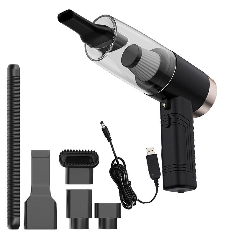 12V 120W Handheld Car Vacuum Cleaner Rechargeable Wet Dry Portable Mini Vacuum Cleaner With LED Light For Home Car Accessories