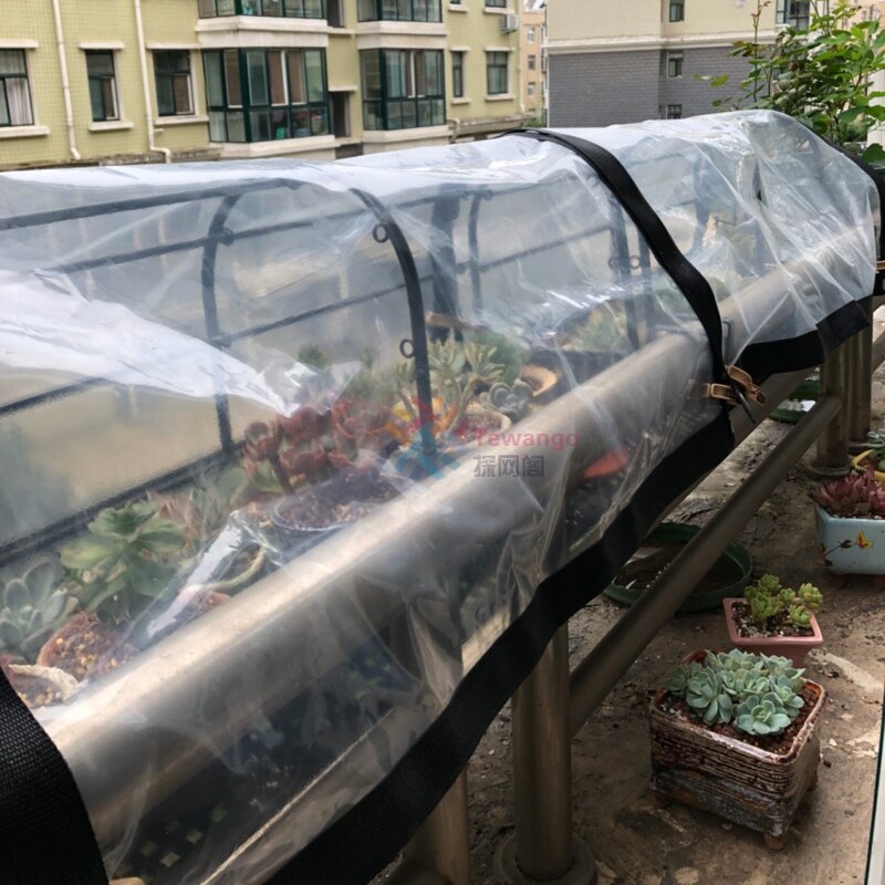 4 type kant fortykning pe plast regntæt dækning gennemsigtig have sukkulenter husly drivhus regn presenning solskærm film