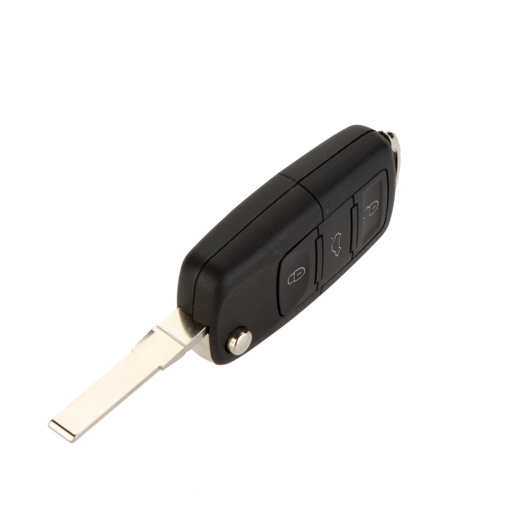 Car Styling 3 Button Replacement Car Remote Key Case Fob Shell Flip Blade for VW Jetta Polo Passat Bora Touran