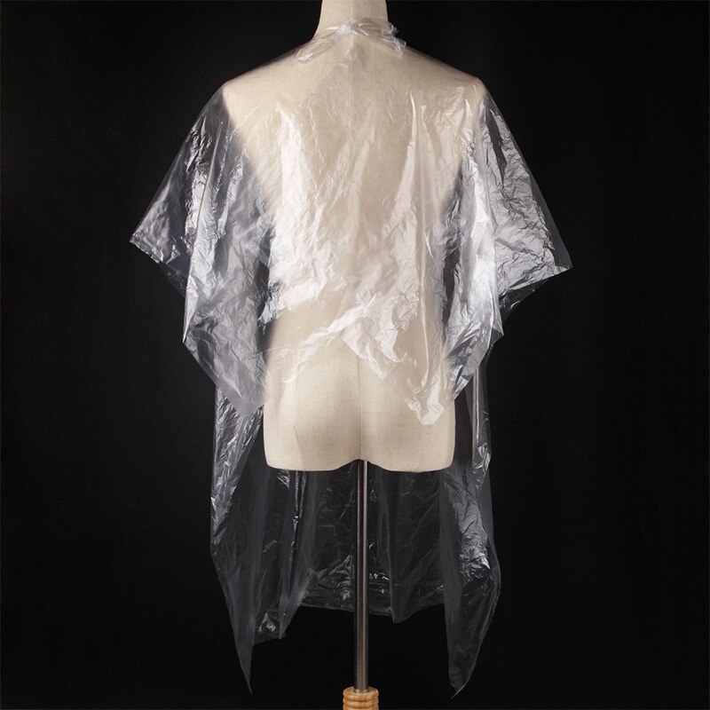 50 Uds. De babero de peluquería desechable, chal impermeable, herramienta de peluquería para barbería