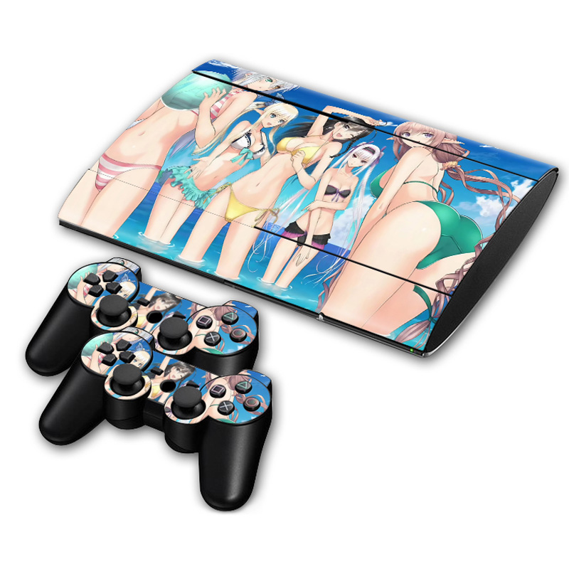 Pegatina de vinilo para ps3 super pegatina de recubrimiento delgada para consola ps3 superfino: TN-PS3S4000-0654