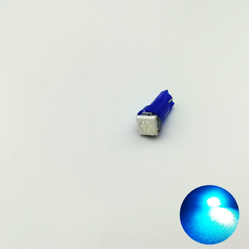 Indicator Lamp Light Bulbs 20pcs Blue 1-smd Led Car Edge A T5 Auto Dashboard Gauge