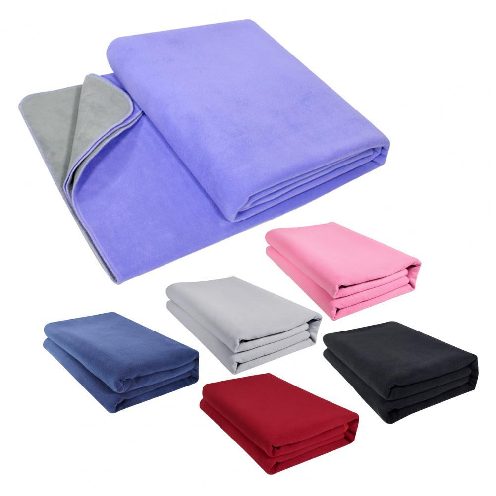 Mantas de Yoga antideslizantes, manta plegable anticaída, antipelusas, Color sólido, para viajes, deporte, Fitness, ejercicio, Pilates, esterillas de entrenamiento