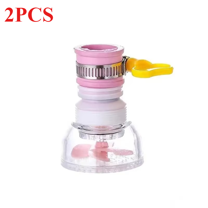 Universele 360-rotatie Kraan Waskolf Swivel Waterbesparende Economizer Hoofddouche Keukenkraan Nozzle Adapter Gootsteen Accessoires: Lavendel