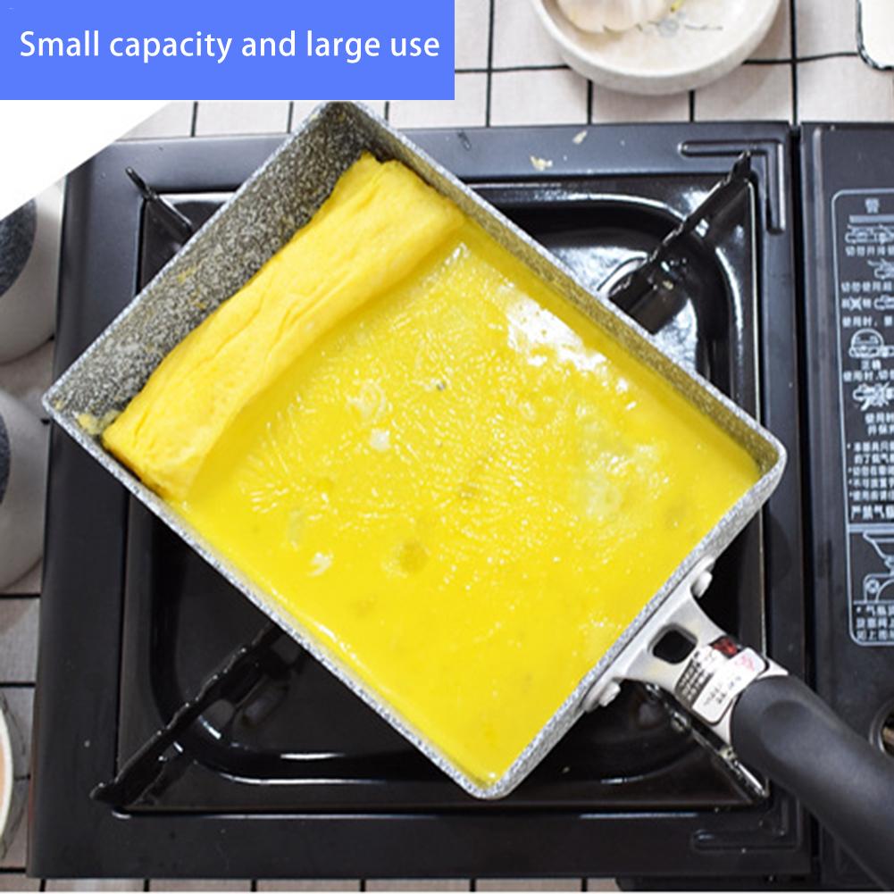 Maifan sten universal pande omelet gryde stegepande non-stick pande lille firkantet pande stegt æggerull komfur induktionskomfur