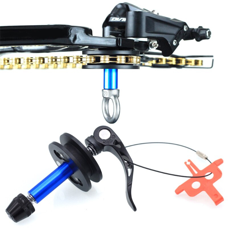 Bike Chain Clean Keeper Tool Quick Release Lever For Barrel 12mm Bucket Shaft Bicycle Chain Oil Tool Washing Holder