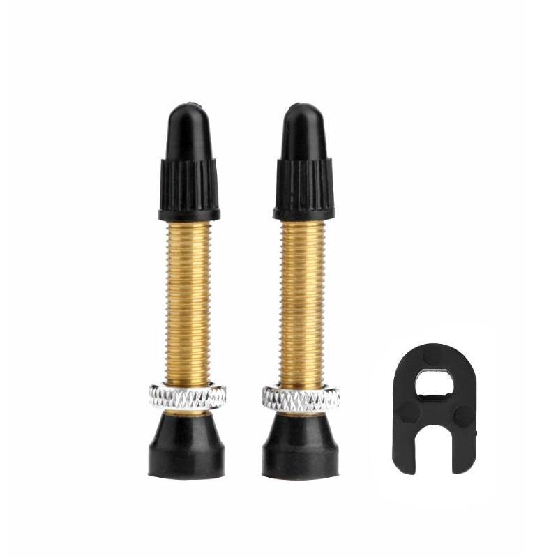 1 Paar Mtb Weg Mountainbike Fiets Messing Tubeless Presta Ventiel Fiets Tubeless Ventiel Fiets Tyre Accessoires Met Tool