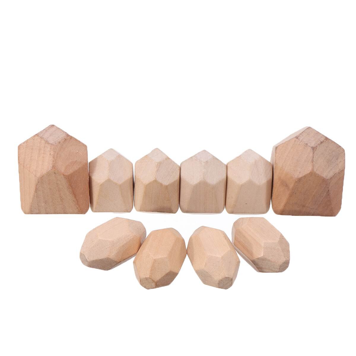 Kinderen Houten Gekleurde Steen Jenga Bouwsteen Educatief Speelgoed Creatieve Nordic Stijl Stapelen Spel Regenboog Houten Speelgoed: B