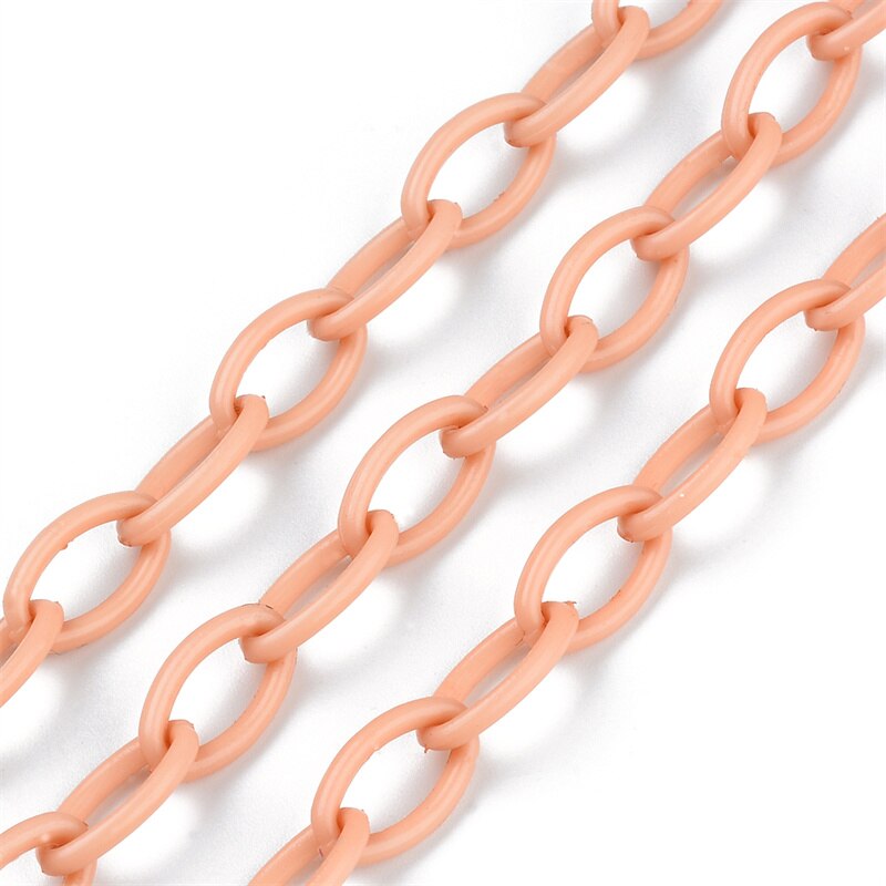 10pz Macaron catena creazione di gioielli accessori collana fatta a mano braccialetto corda catena di plastica colori isolati risultati dei gioielli: Blu