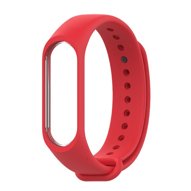 Upea värikäs ranneke rannerengas mi band 4 xiaomi mi band 3 hihna pulseira mi band 4 3 xiaomi correa mi band 4 hihna: Punainen