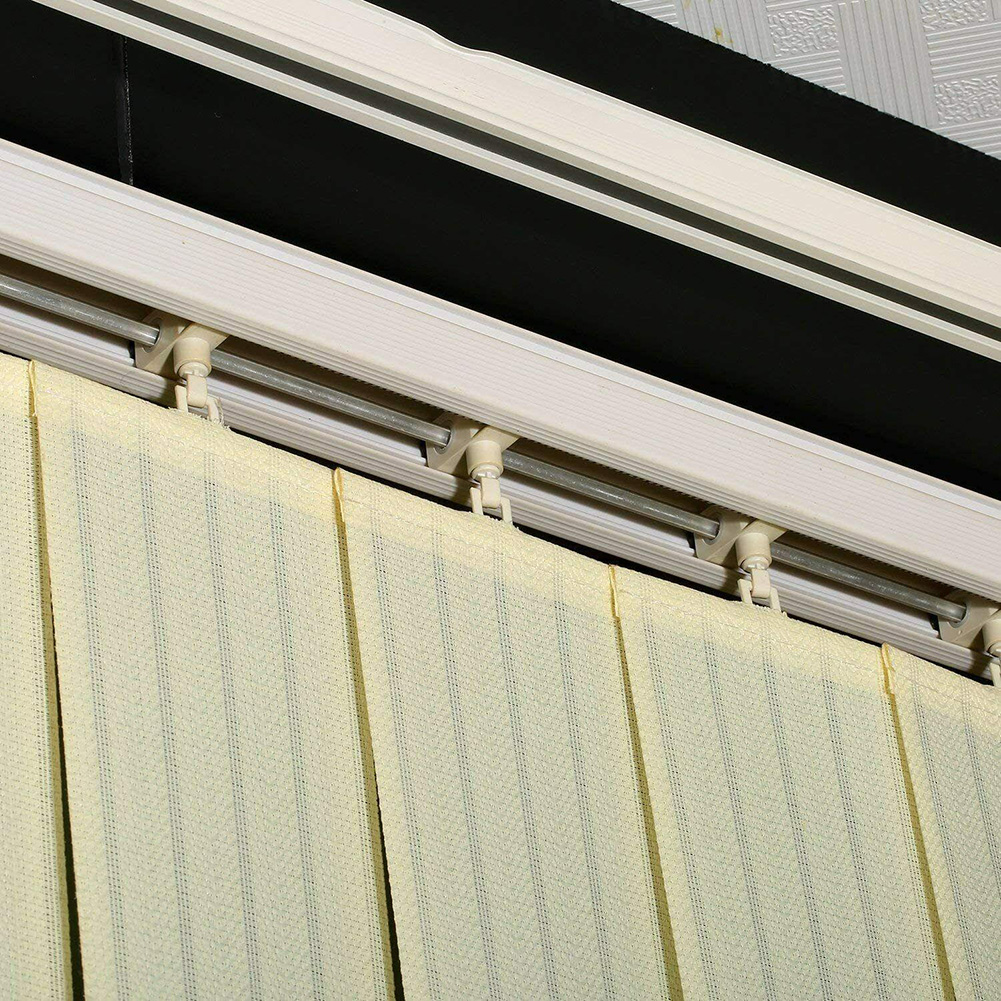 30Stck 89mm vertikale obere blind KleiderbüGel Lamellen Header Klinge Vorhang Zubehör KleiderbüGel Doppel See für Heimat Schlafzimmer Büro Vorhänge