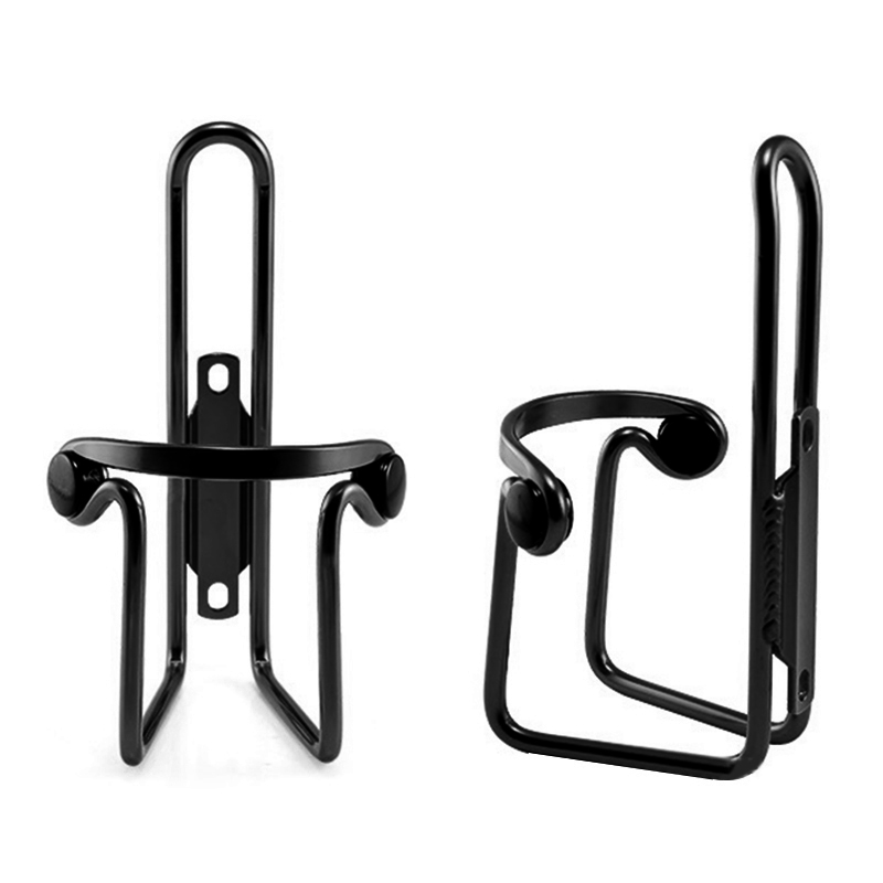 1pc Universal- dauerhaft Aluminium Legierung MTB Wasser Flasche Gestell Tasse Getränk Käfig Halter Radfahren Fahrrad Berg Fahrrad Getränk Halter: Schwarz