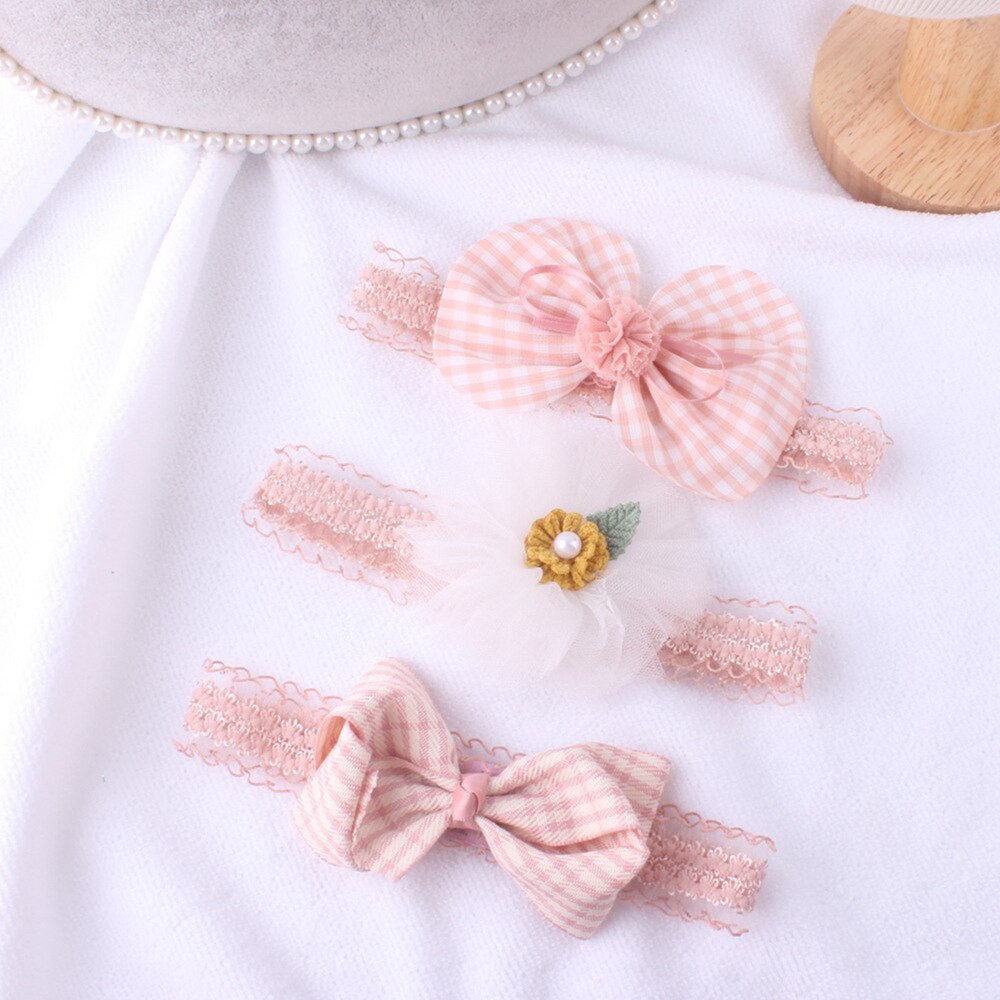 Baby Hoofddeksels Baby Meisjes Baby Peuter Bloem Boog Hoofdband Haarband Accessoires: E