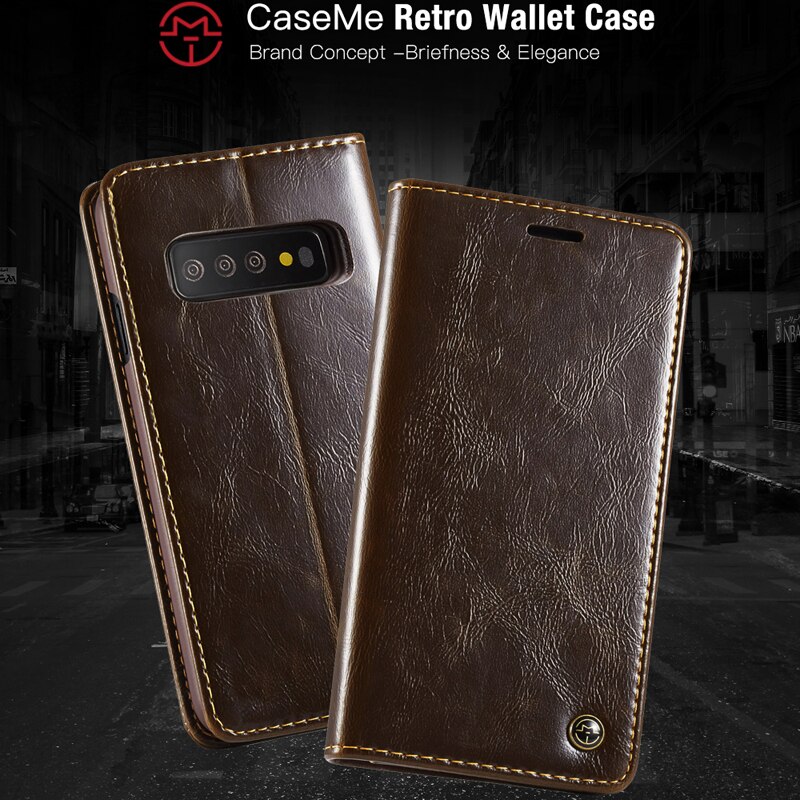 Voor Samsung Galaxy S10 Case Samsung S10 Plus Cover Lederen Portemonnee Flip Case Voor Coque Samsung Galaxy S10 S 10 plus Telefoon Case