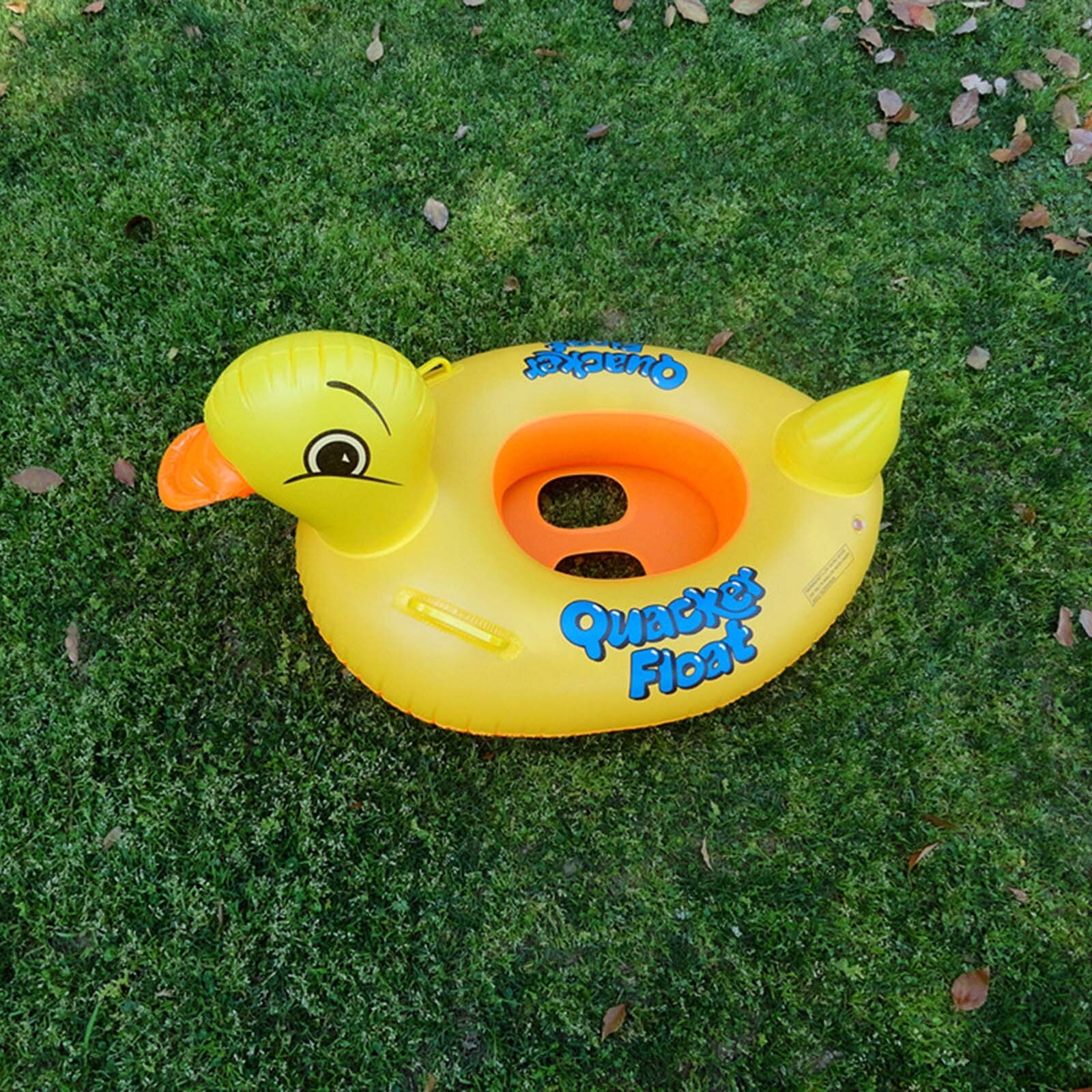 sommer Gelb Kleine Ente-Schwimmen Ring Verdickt PVC kinder Kreis schwimmen Outdoor Kinder Pool Spielzeug Zubehör