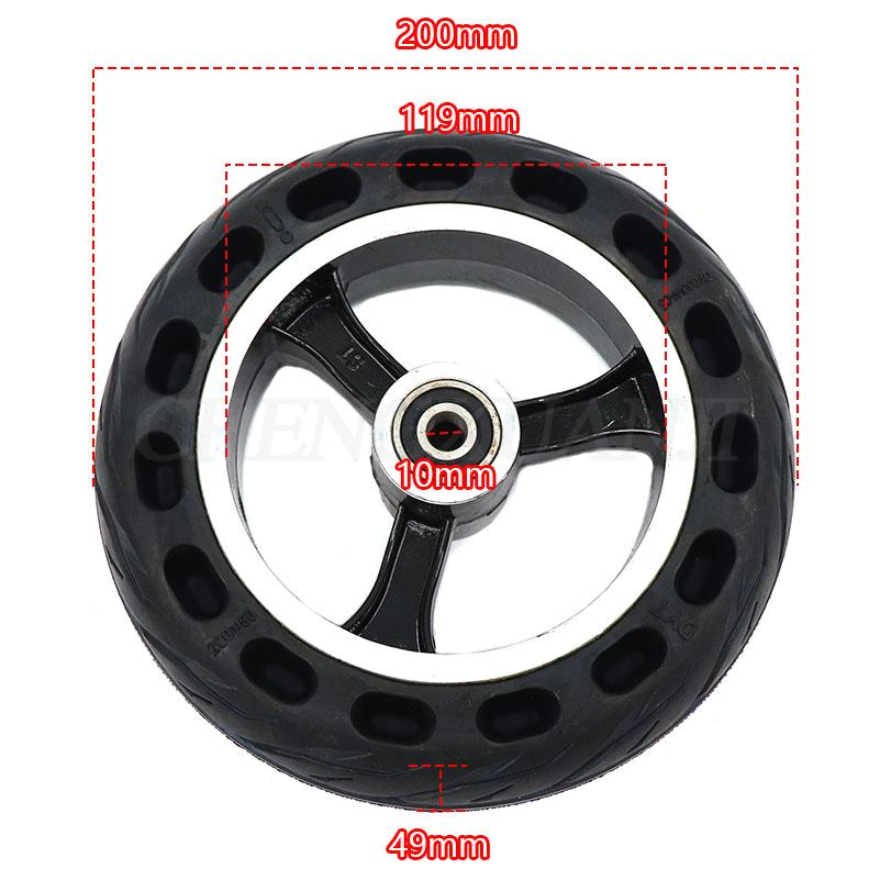 200x50 solid wheel Explosion-proof Electric Bike Scooter tyres 8 inch Motorcycle Solid Tires Bee Hive Holes