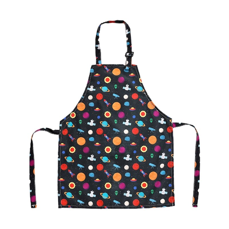 Delantal de algodón ajustable para niños y niñas, delantales bonitos para artistas, Chef, cocina para hornear, para Padres