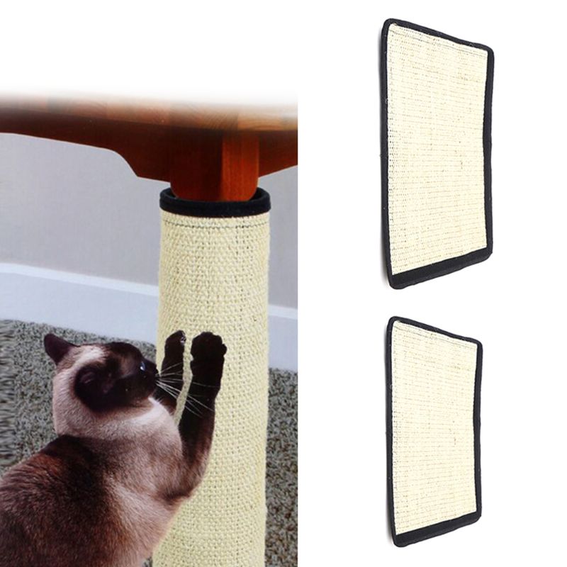 Estera de juego para rascar pata de gatito para Gato, cama colgante, almohadilla de cáñamo Sisal, Alfombra de tablero para protección de muebles