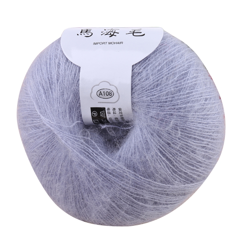 Fil de laine à tricoter en cachemire doux, Mohair T84E, bricolage, châle, écharpe, fil à Crochet, fournitures