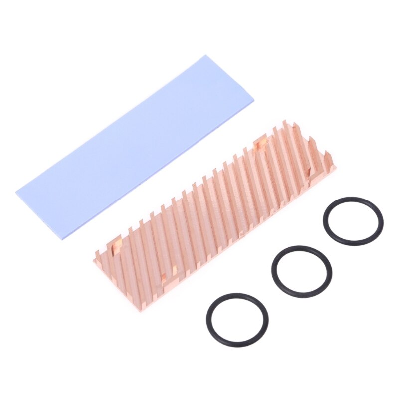 Juego de disipador de calor de disco duro de estado sólido de cobre puro, 70x20x1,5/2/3/4/6mm, alta conductividad térmica, disipador de calor delgado de alta velocidad