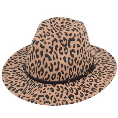 De Unisex duro fieltro Sombrero de Panamá Fedora Trilby sombreros gorras de mafioso de ala ancha: Marrón