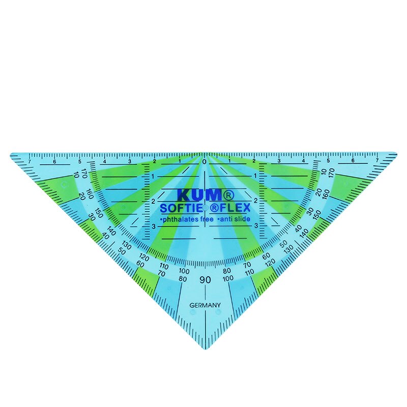 Tyskland kum kum 262 softie flex 16cm fleksibel skridsikker gennemsigtig flerfarvet miljøbeskyttelse sæt firkantet: Blå