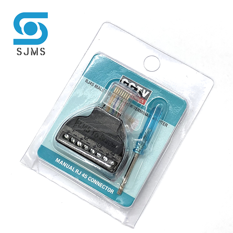 RJ45 Stecker auf 8 Pin AV Schraube Terminal Stecker Schraube Adapter Block Kabel Netzwerk Stecker Ethernet für CCTV Digitale Internet stecker