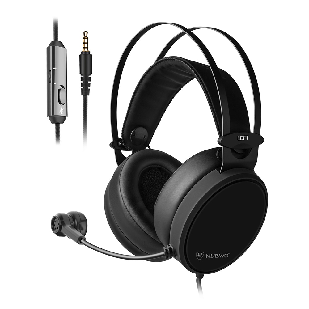 NUBWO N7 3,5mm Wired Gaming Headset Tiefe Bass Kopfhörer Auf Ohr Stereo Musik Kopfhörer w/ Mic für PS4 neue Xbox One PC Smart Telefon