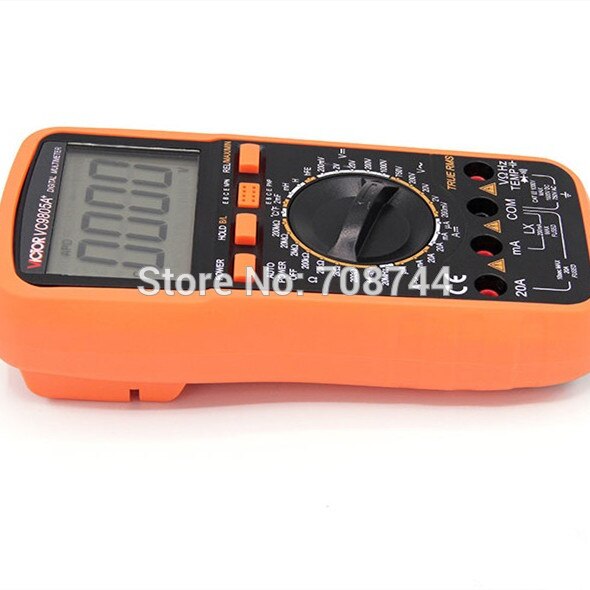 Manual Range 2000 Counts 20A 1000V Resistance Capacitance Inductance Temperature Victor Digital Multimeter VC9805A+