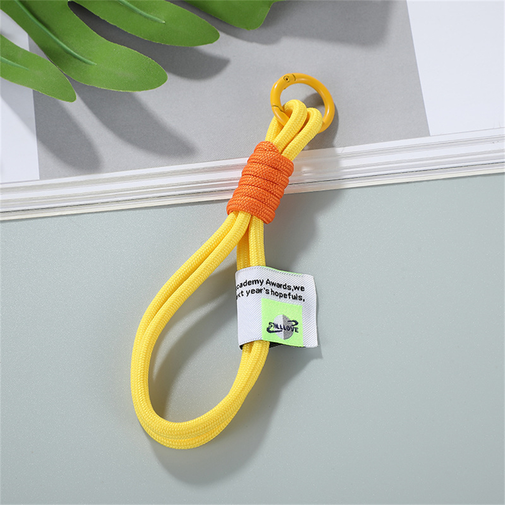 Llaveros con cordón tejido , llaveros de cuerda trenzada antipérdida coloridos, llavero de coche, mochila, accesorios colgantes,: Verde