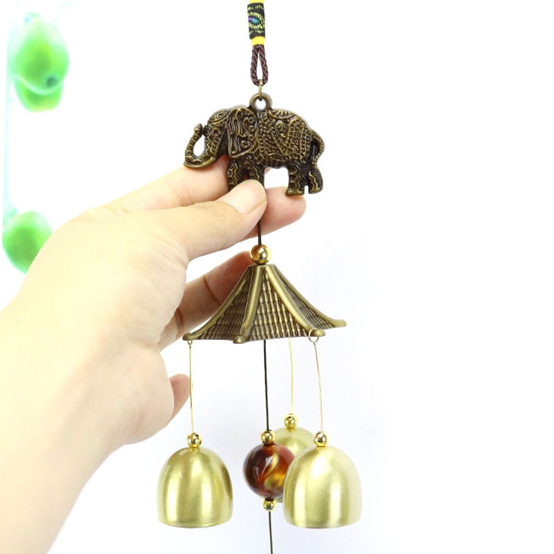 Stongwell traditionell kinesisk legering brons vindspel handgjorda hantverk hem dörr hänge väggdekoration fengshui ornament