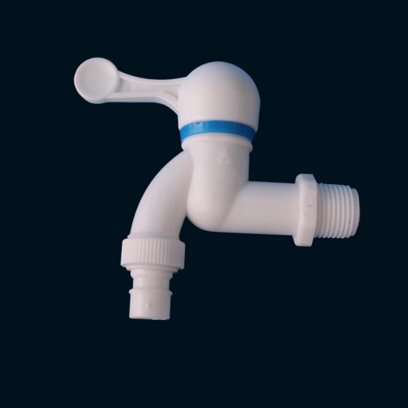 plastic faucet pp mini tap male thread white small Bibcock easy install washing machine garden