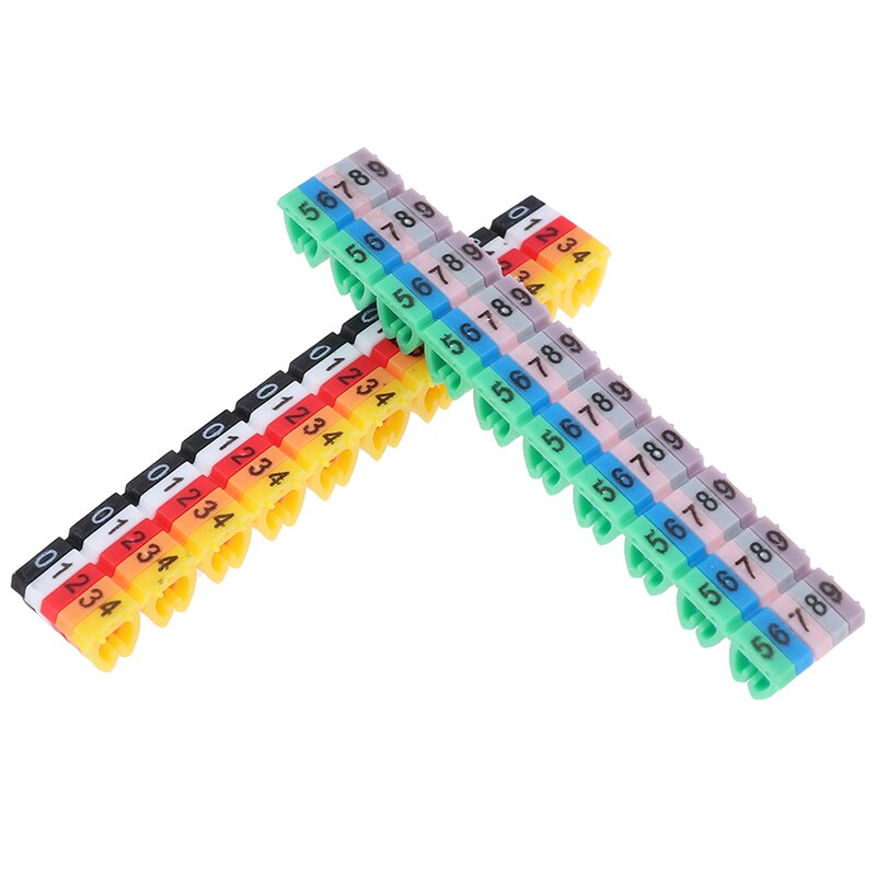 100pcs/lot Label Mark Color Numeric Cable for cables CAT5/CAT6