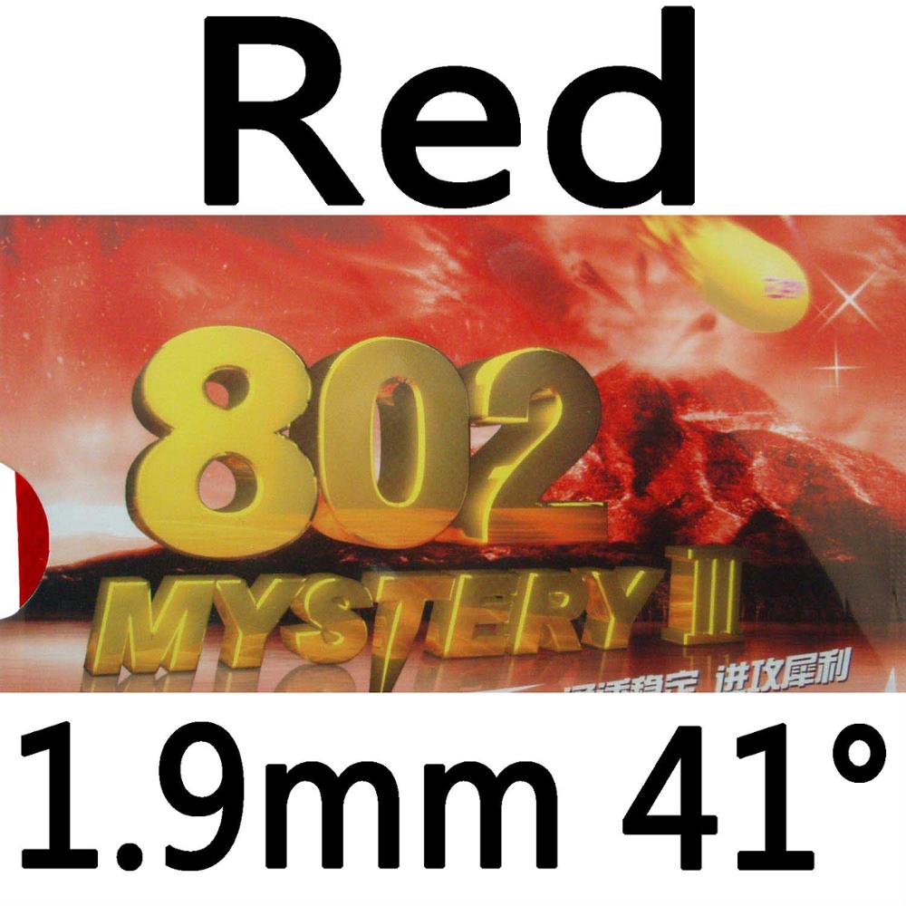 Original RITC 729 Friendship 802 Mystery III short pips-out table tennis / pingpong rubber with sponge: red 1.9mm H41