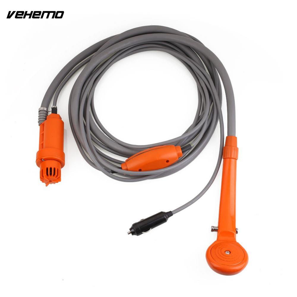 Vehemo Camper Caravan 12V Electric Shower Portable High Pressure Car Water Pump Washer