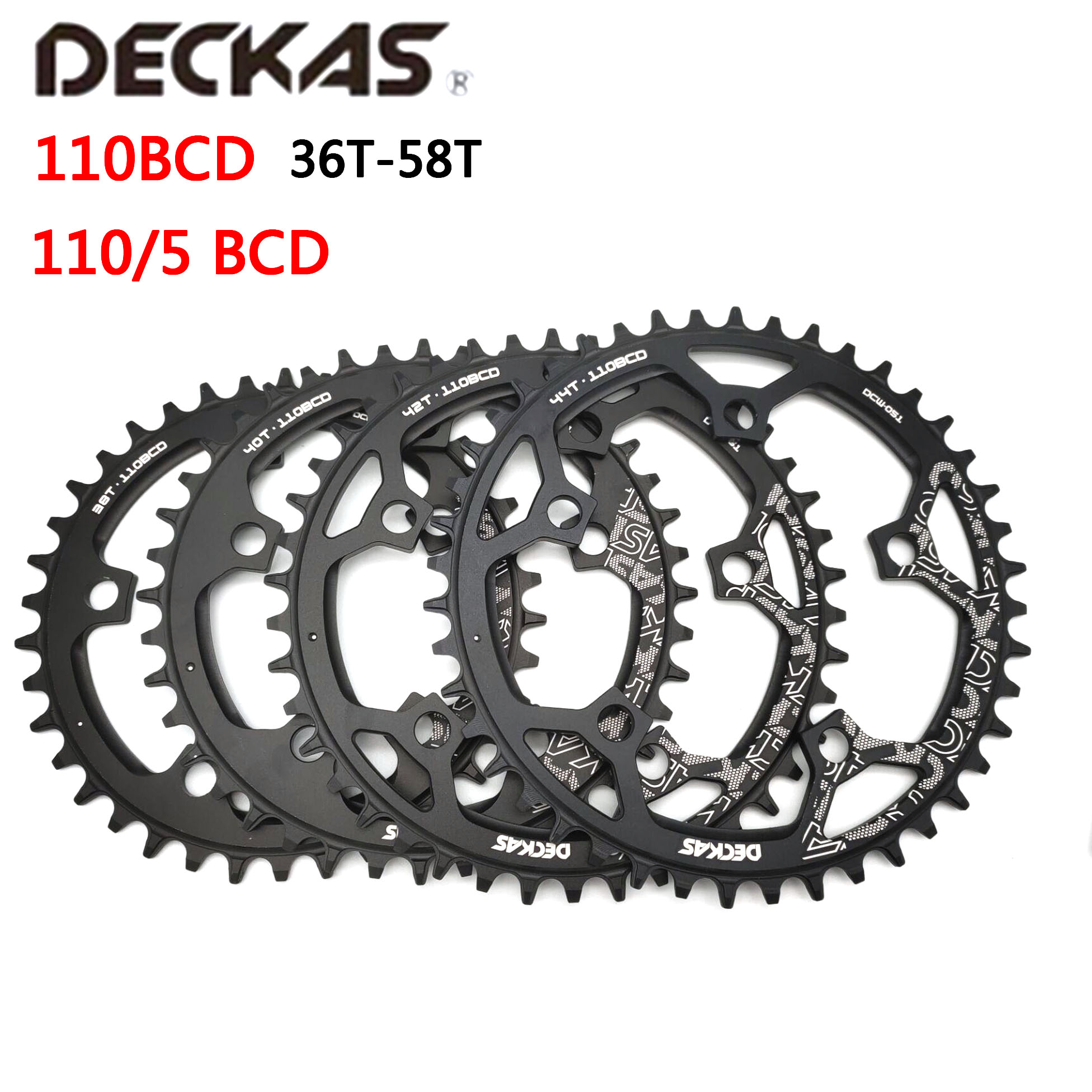 Deckas 110/5 BCD 110BCD Racefiets Smalle Brede Kettingblad 36 T-58 T Fiets Kettingwiel Voor shimano Forsram fiets crank Accessoires