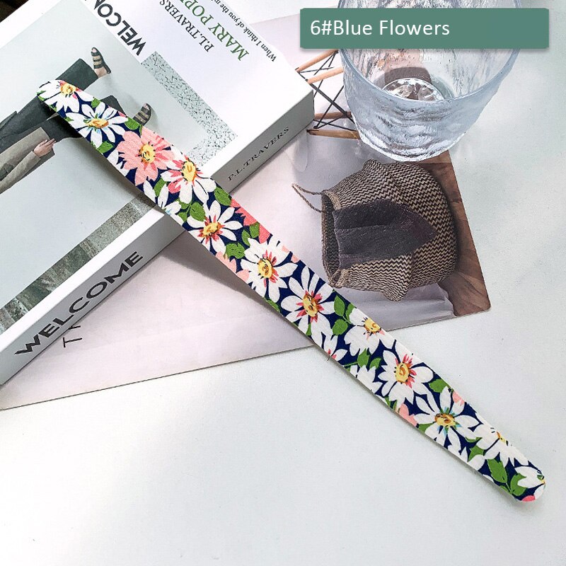 Cinta de Velcro mágica para niña y mujer, diadema con estampado Floral, cintas para el pelo dulces, fáciles de usar, horquilla, flequillo, accesorios para el cabello: 4