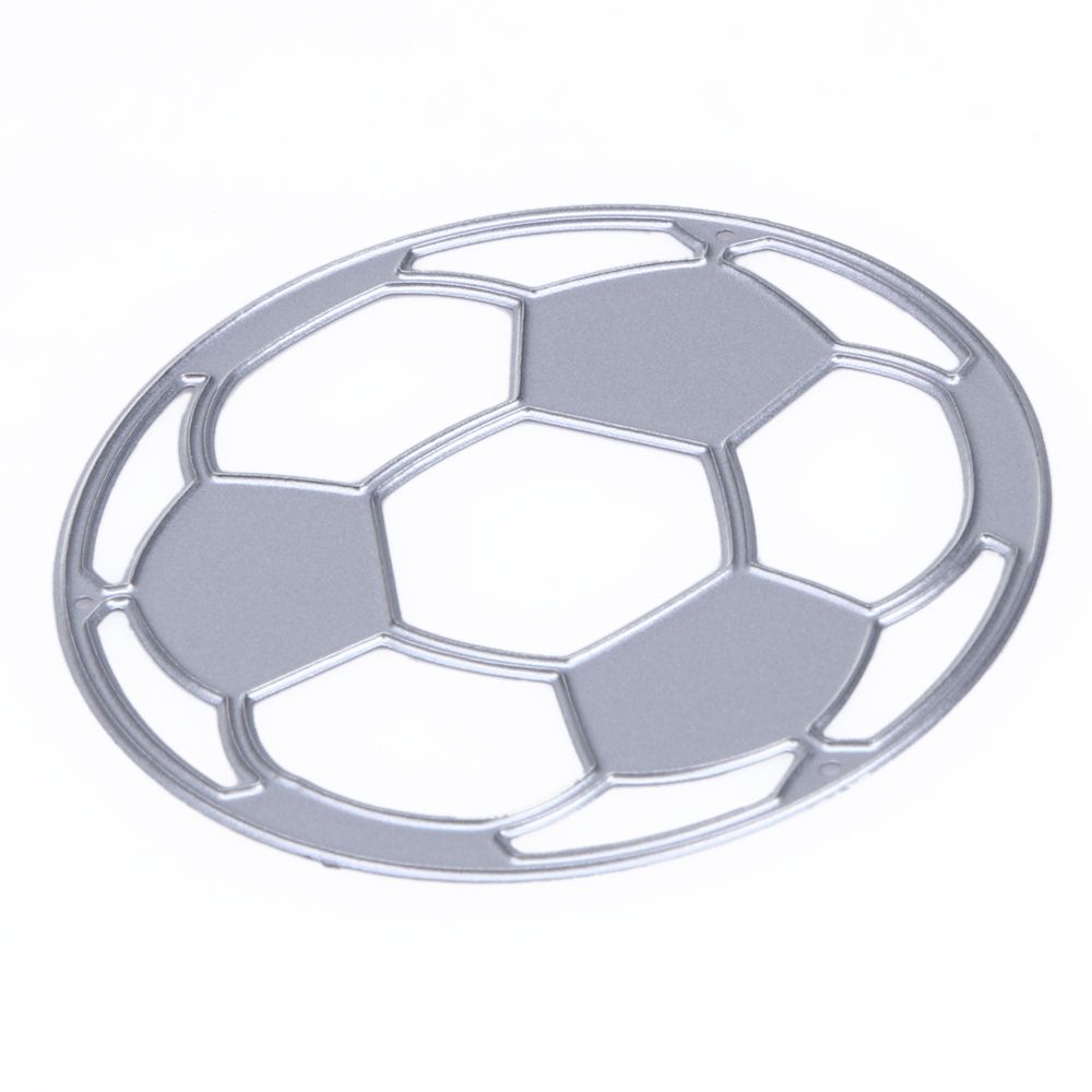 Fodbold skære dies fødselsdagsfest metal skære dies stencils til gør-det-selv scrapbog album stempel papir kort prægeform