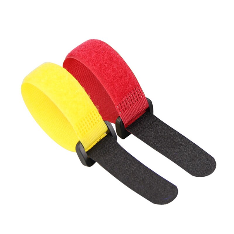 Sangle Velcro pour vélo, lot de 5 pièces de 30cm, sangle de fixation pour canne à pêche, bouteille de cyclisme