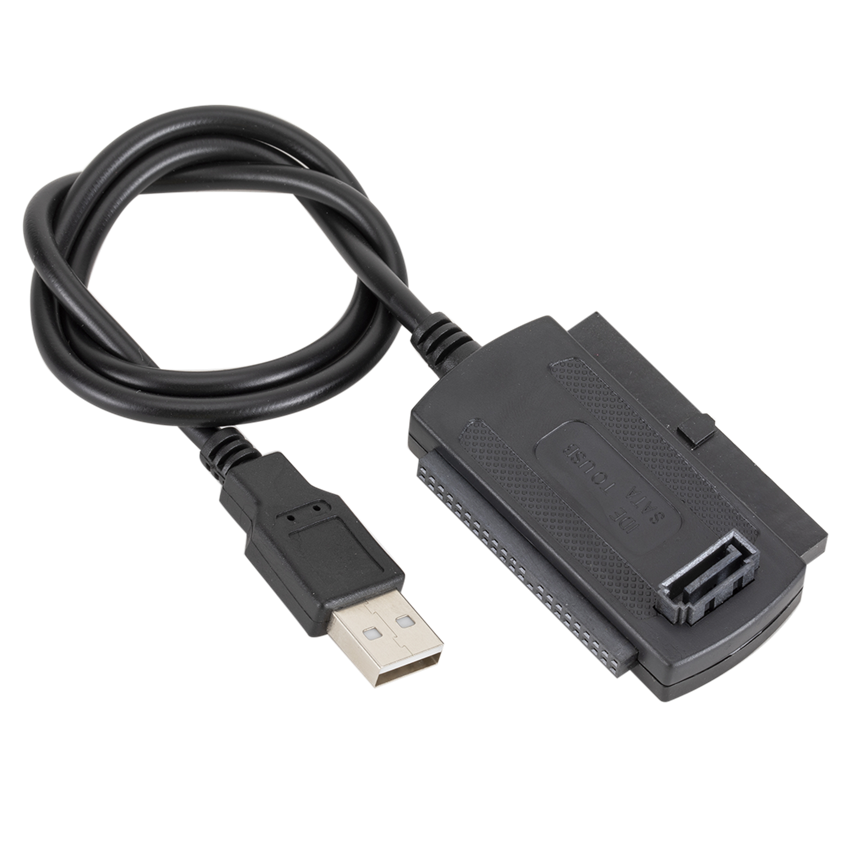 Grwibeou 3 in1 USB 2.0 do IDE/SATA 2.5 &quot;3.5&quot; dysk twardy HDD konwerter kabel Adapter do ATA/ATAI LBA kabel USB do IDE: Default Title