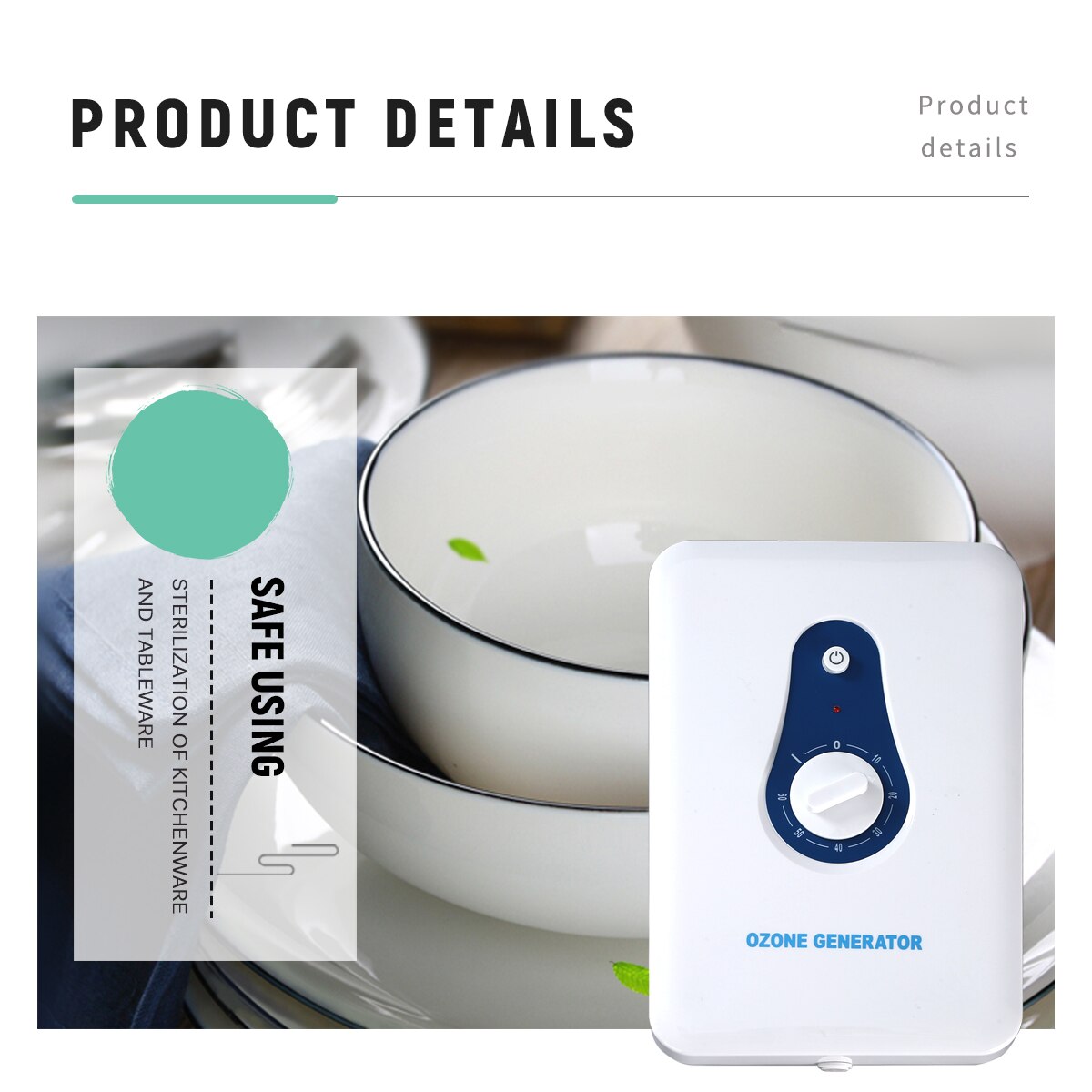 Ozon Generator 600 Mg/u Ozonator Huishoudelijke Schoonmaakmiddelen Machine Luchtfilter Luchtreinigers Voor Groente Vlees Lucht Water AC220V Eu/ons