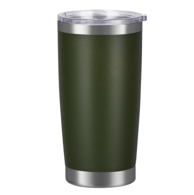 20oz Thermal Cups for Cold Beer Leakproof Thermal mug Stainless Steel Water Bottle Keep Water Coffee Drinkware: deep green