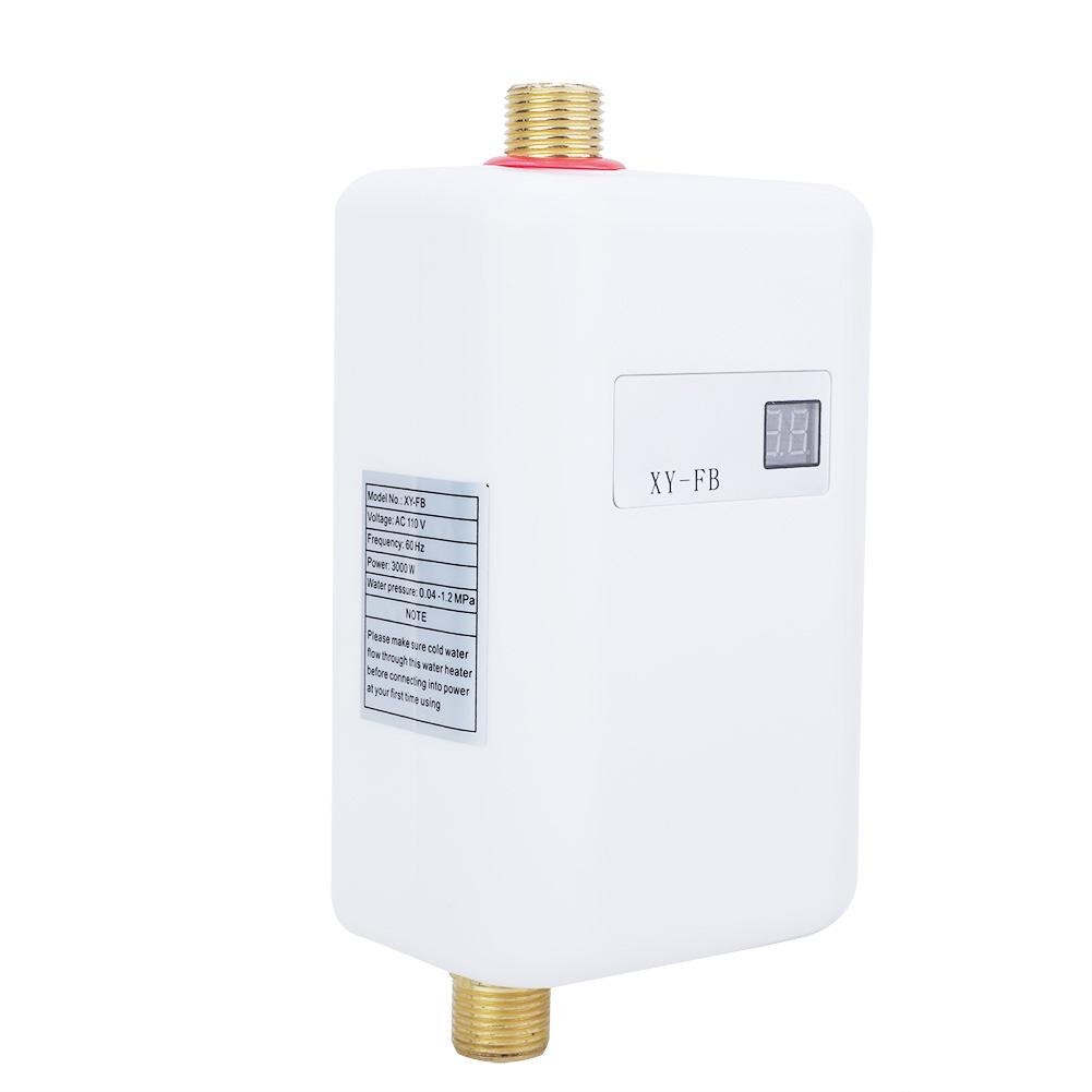 Elektrisk varmvattenberedare direkt tanklös snabb varmvattenberedare temperaturdisplay värmedusch universal 3800w /3000w